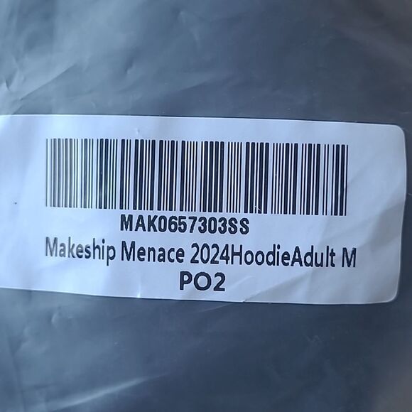 Makeship Menace Hoodie 2024‎ Medium Black NWT in packaging - Picture 3 of 5